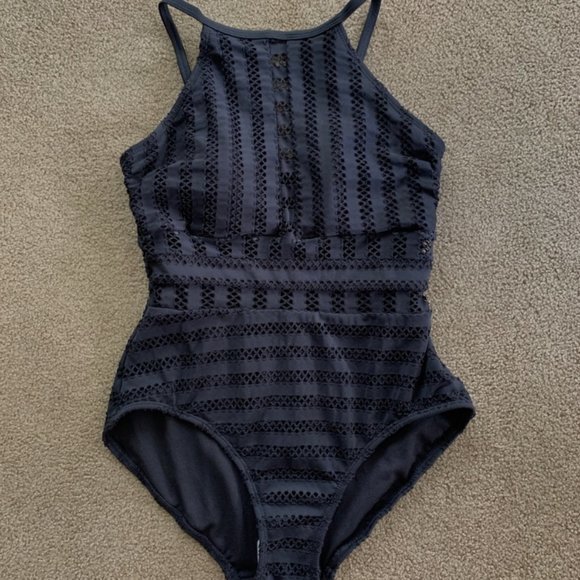 Time and Tru Other - NWOT Women's Black Time and Tru Crochet One Piece